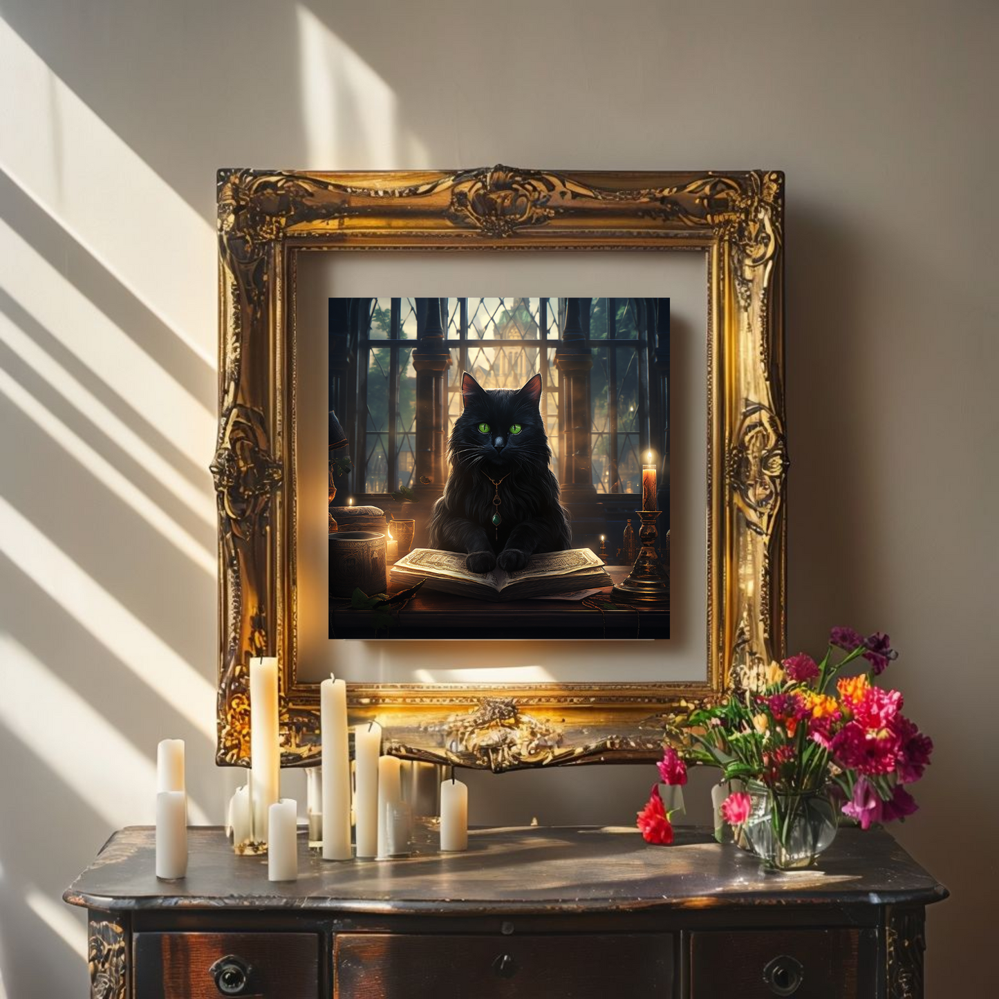 Cat Familiar Altar Image | Printable art