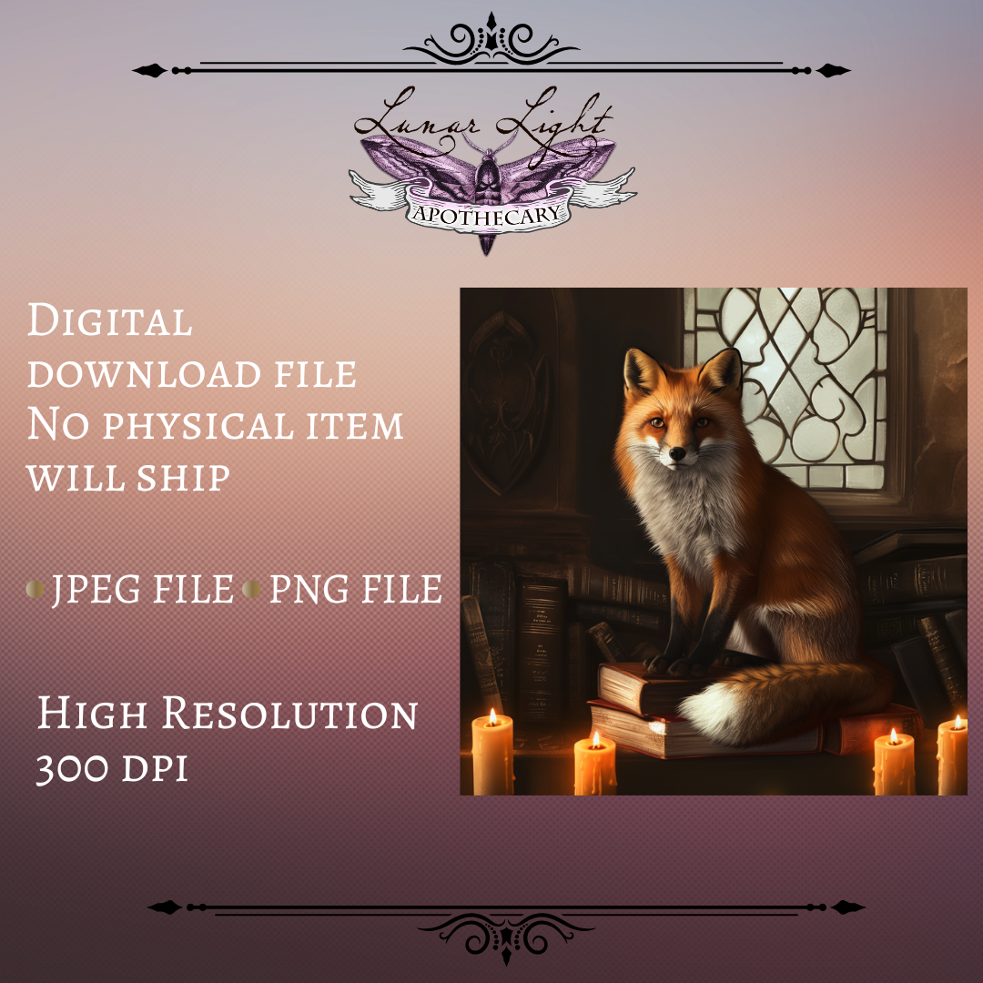 Fox Familiar Altar Image | Printable art