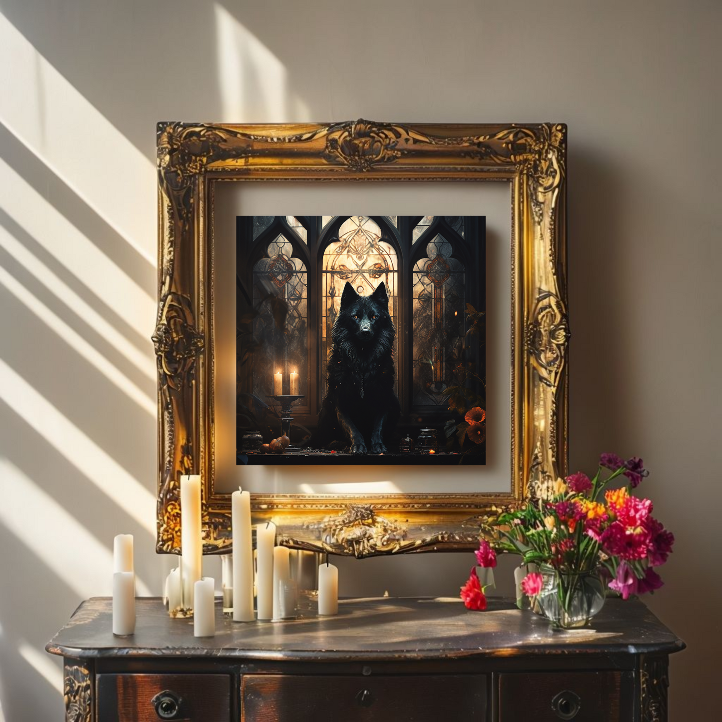 Wolf Familiar Altar Image | Printable art
