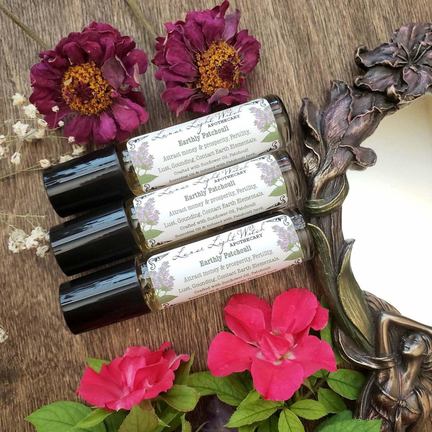 Patchouli Rollon Oil | Earthy | Musky | Woody | Aromatic | Sensual | Grounding | Vintage | Aphrodisiac | balancing | Distinctive