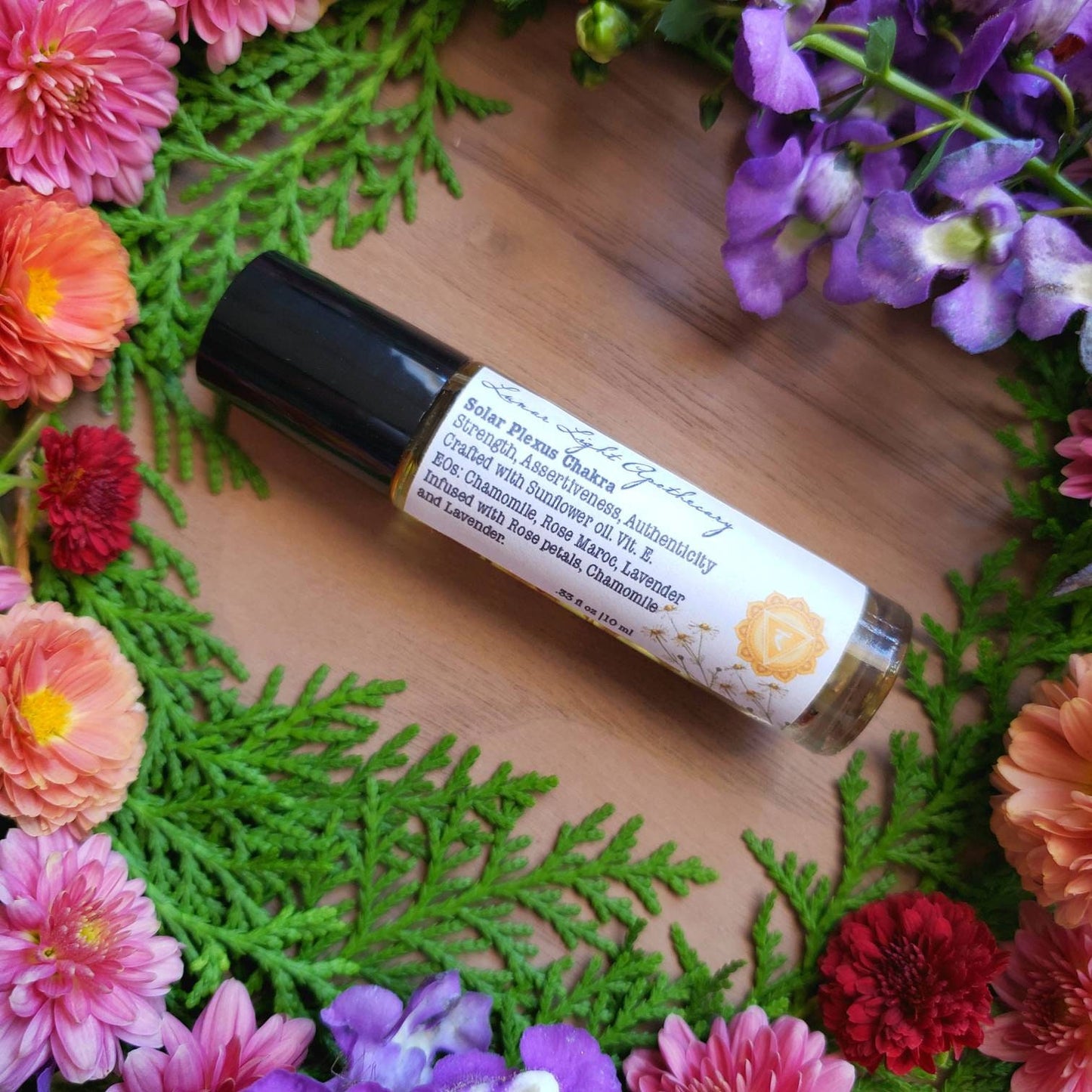 Solar Plexus rollon Oil | Sunflower oil | strength | assertiveness |authenticity | protect against negative energy