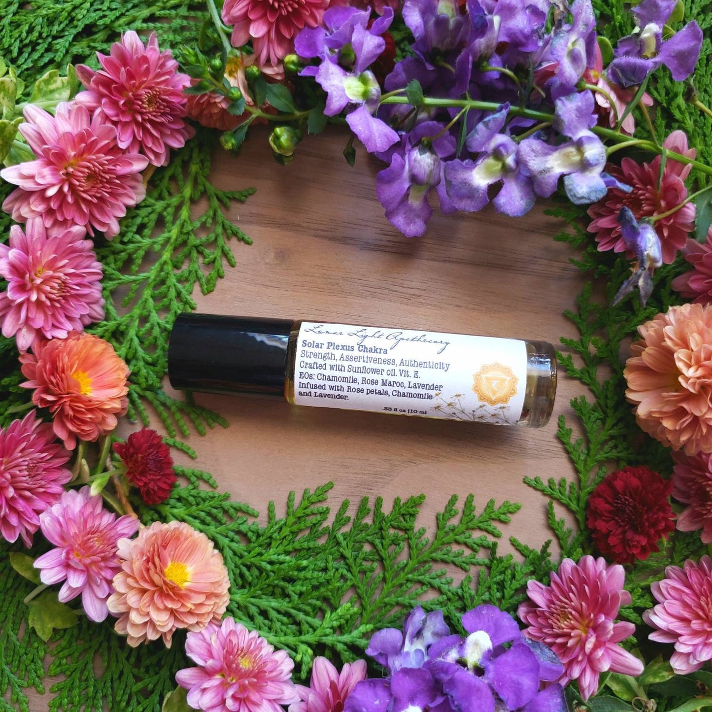 Solar Plexus rollon Oil | Sunflower oil | strength | assertiveness |authenticity | protect against negative energy