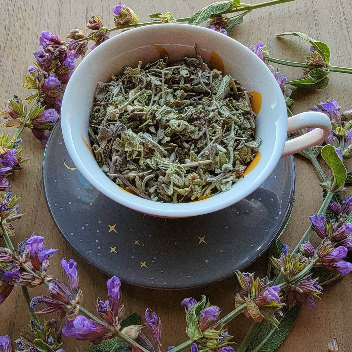 Dried Garden Sage | Salvia officinalis | Herb leaf | Witchcraft herbs | herbal tea | Magic supplies | Witches Apothecary