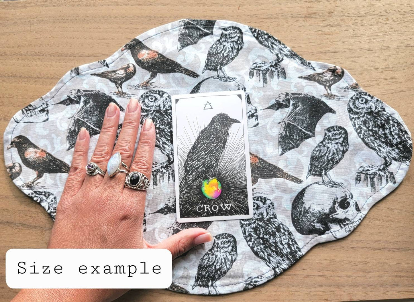 Goddess Brigid Altar cloth for divination | Victoria | Cottage Core | Double sided | Daily tarot spread | small altar space |