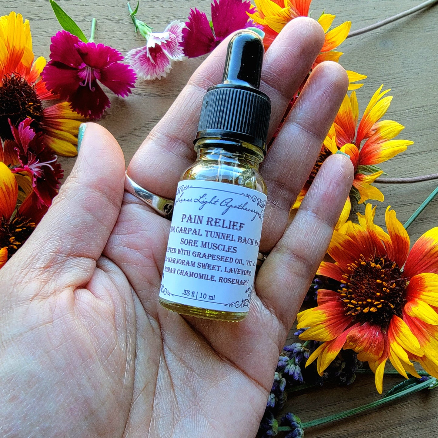 Natural Relief for Carpal Tunnel, Back Pain & Sore Muscles | White Willow Bark | Marjoram Sweet, Lavender, Roman Chamomile, and Rosemary |