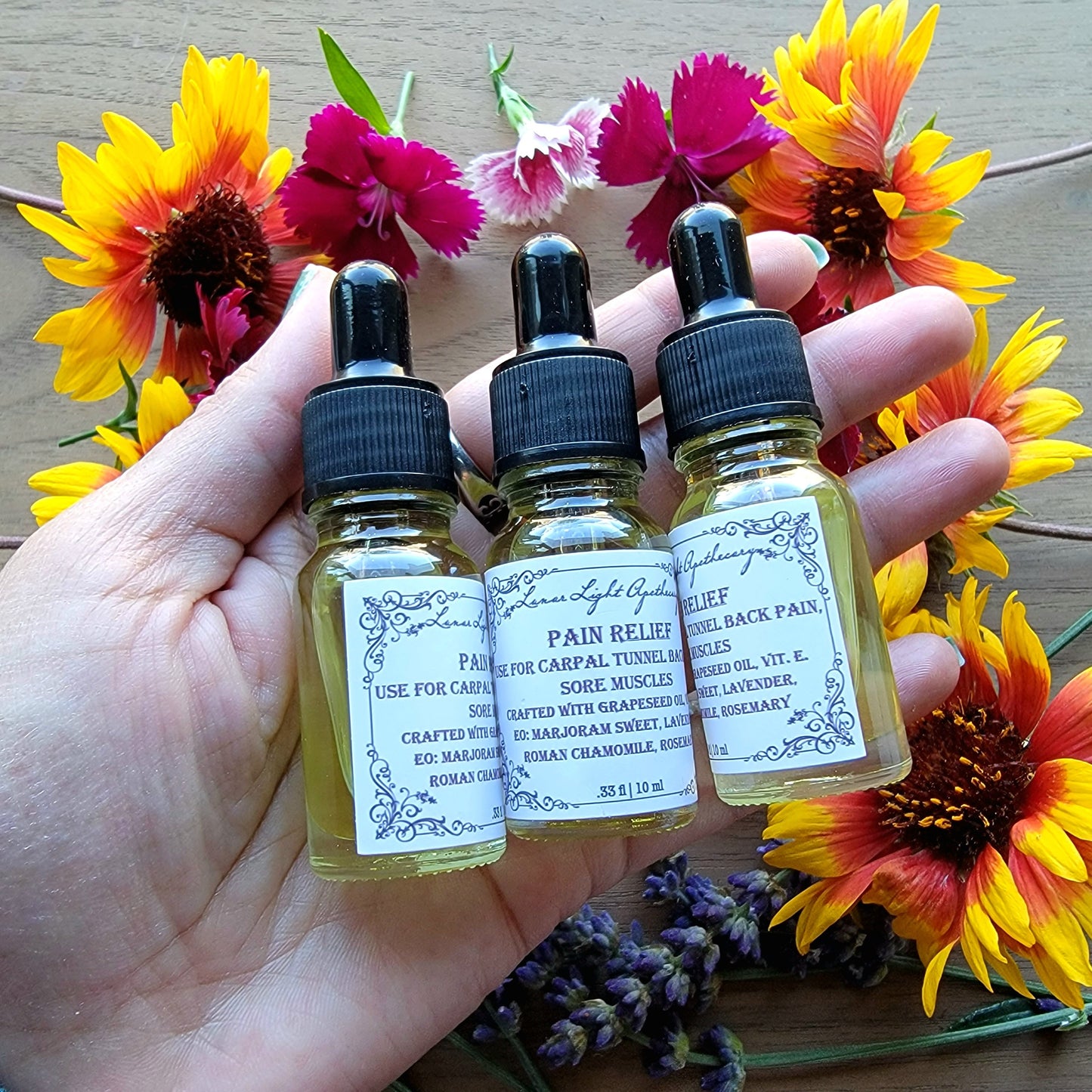 Natural Relief for Carpal Tunnel, Back Pain & Sore Muscles | White Willow Bark | Marjoram Sweet, Lavender, Roman Chamomile, and Rosemary |