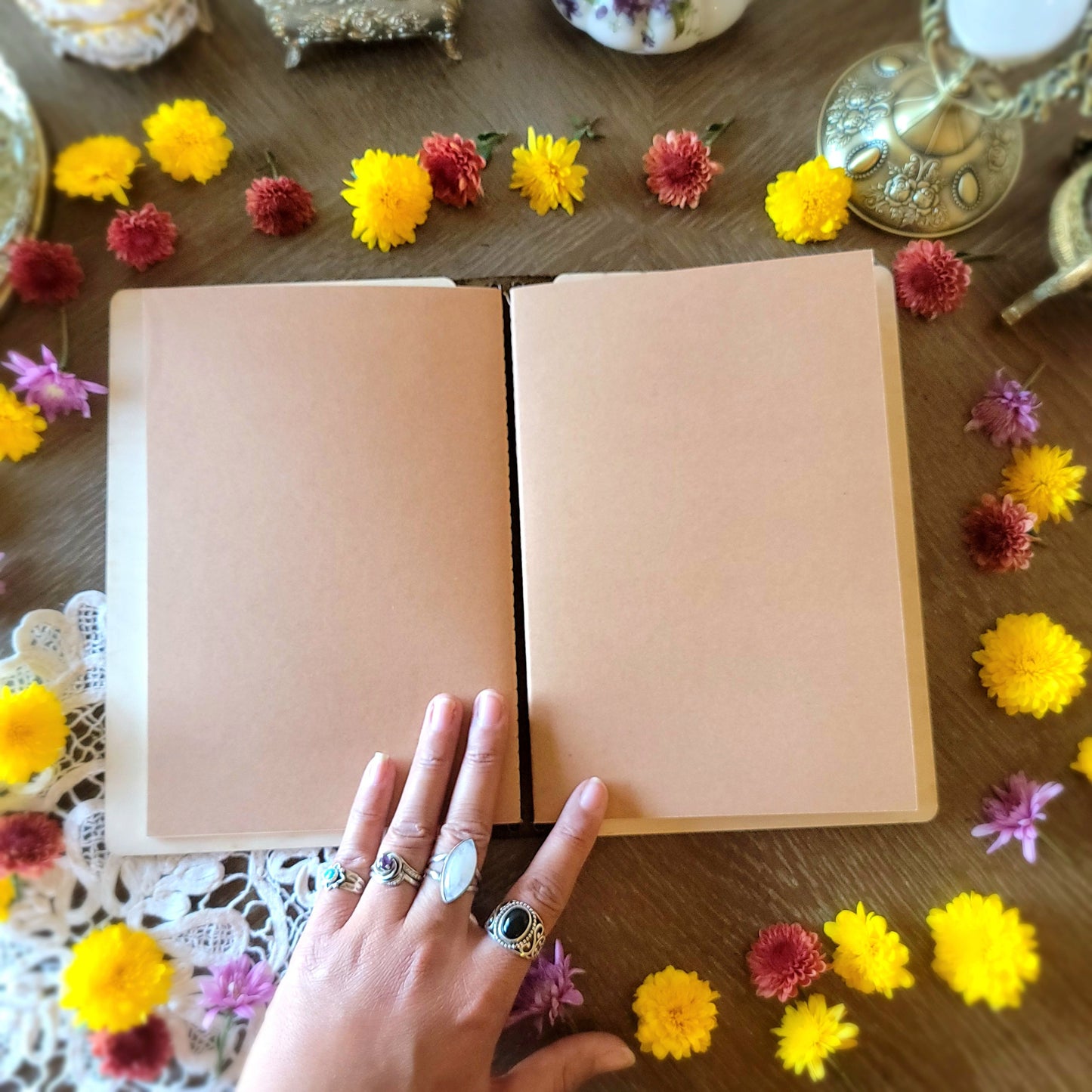 Vintage Style Grimoire | Victorian | book of shadows | spells | dream journal notebook | sketchbook | junk journal scrapbook | witchcraft