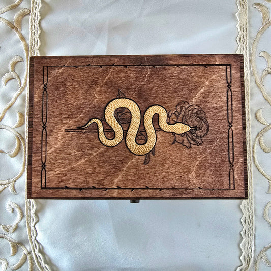 Lilith Mystery Box | Stained snake and rose box | witchy mystery box | Witchcraft kit | Gift for Witch | Surprise box