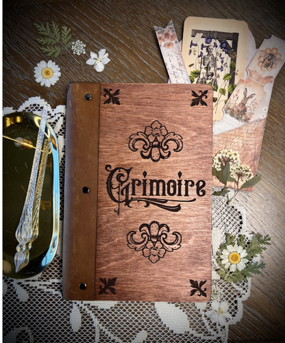 Vintage Style Grimoire  | Victorian | book of shadows | spells | dream journal notebook | sketchbook | junk journal scrapbook | witchcraft