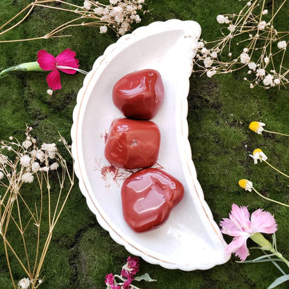 Red Jasper Tumbled Crystal | Grid Gemstone | Natural Gemstones | Meditation | Crystal Grids | Magick | Altar Tool | Sacral Chakra