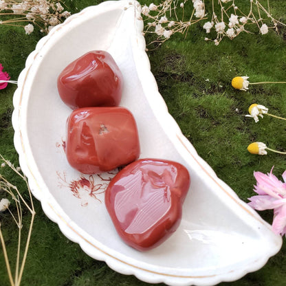 Red Jasper Tumbled Crystal | Grid Gemstone | Natural Gemstones | Meditation | Crystal Grids | Magick | Altar Tool | Sacral Chakra