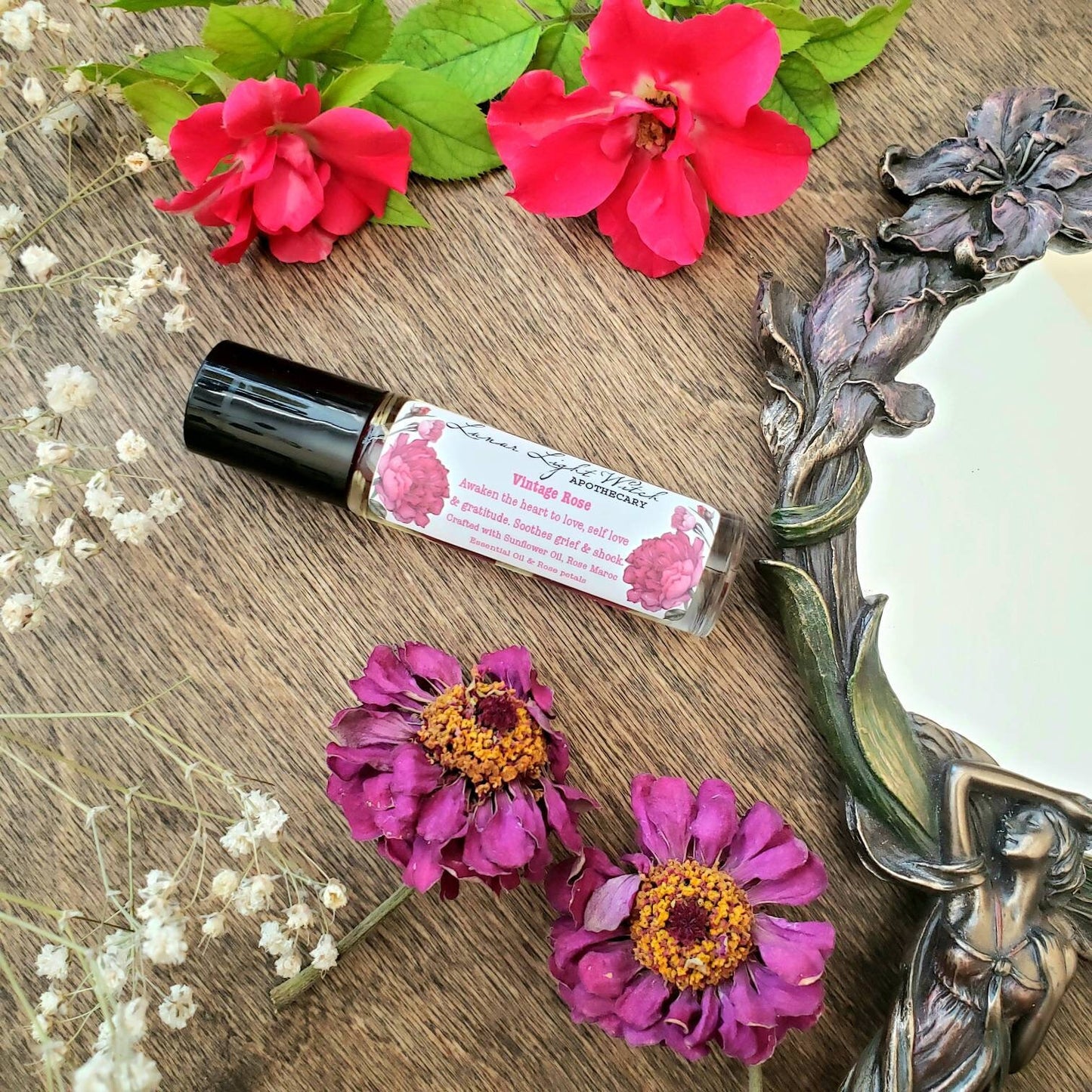 Rose Oil Perfume | sunflower oil | rose petals | Rose Maroc Essential oil