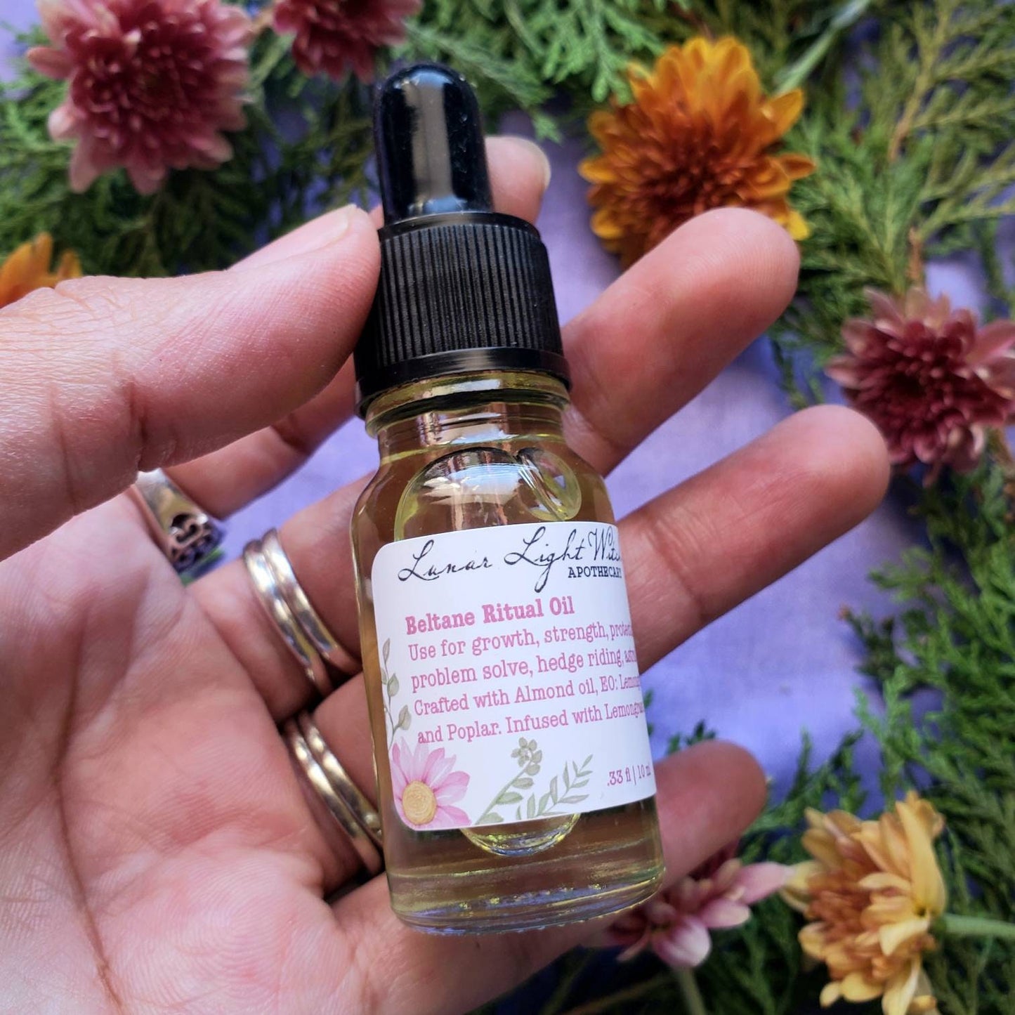 Lemongrass Poplar ritual oil | Beltane Anointing oil | ritual oil | Sun energy | growth | strength | problem solve | creativity