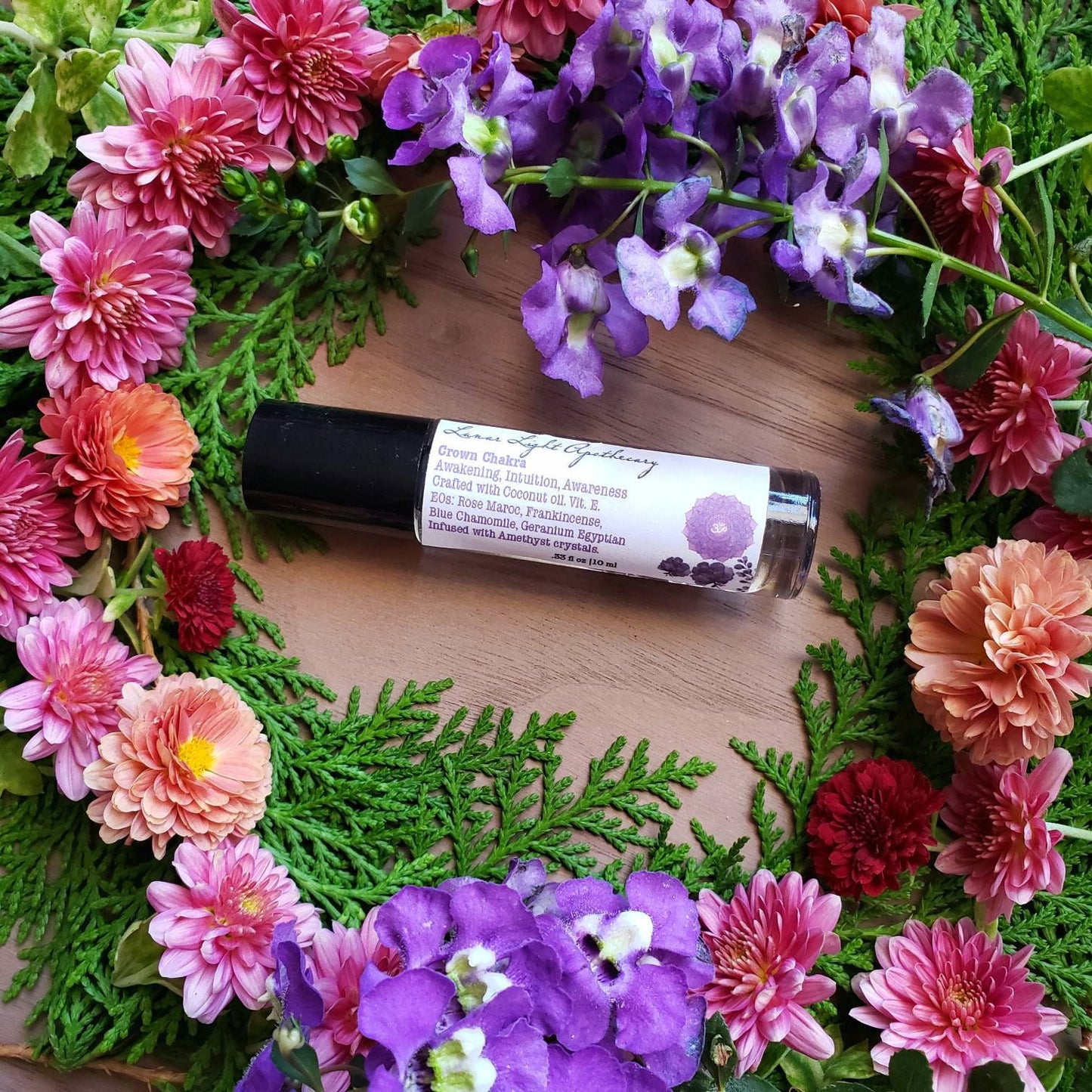 Crown Chakra rollon oil | 7th Chakra | Ritual oil | Purple chakra | chakra balancing