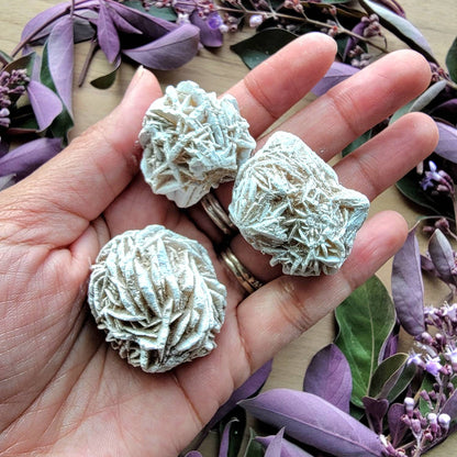 Desert Rose Selenite Crystal | Grid Gemstone | Natural Gemstones | Meditation | Crystal Grids | Magick | Altar Tool | Crown Chakra