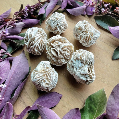 Desert Rose Selenite Crystal | Grid Gemstone | Natural Gemstones | Meditation | Crystal Grids | Magick | Altar Tool | Crown Chakra