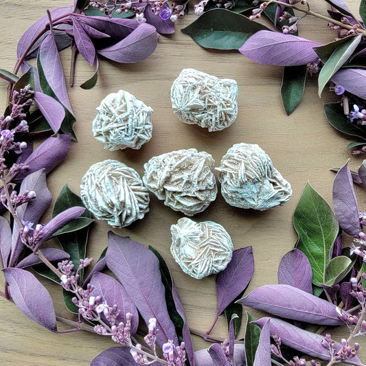 Desert Rose Selenite Crystal | Grid Gemstone | Natural Gemstones | Meditation | Crystal Grids | Magick | Altar Tool | Crown Chakra