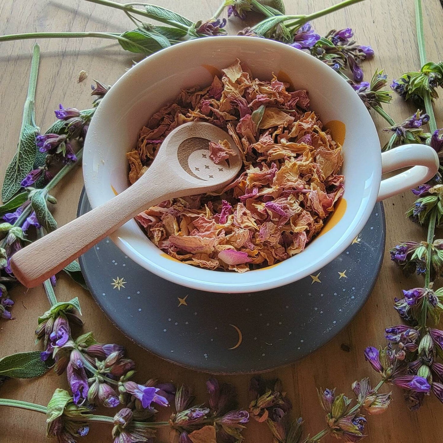 Dried Demask Rose Petals | Rosa damascena | Flower tea | Witchcraft herbs | herbal tea | Magic supplies | Witches Apothecary