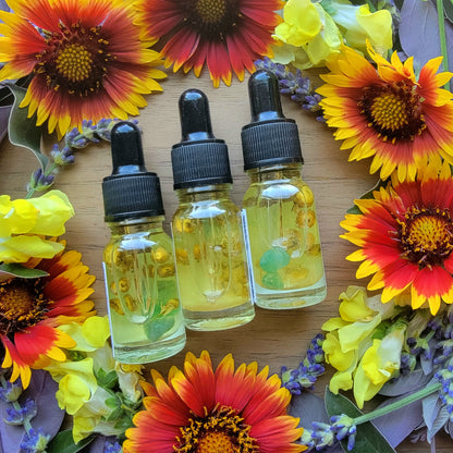 Money Anointing Oil | Draw Money | Magic tool | Curios | Witch Apothecary | Witchcraft | Grapeseed Oil | Aventurine