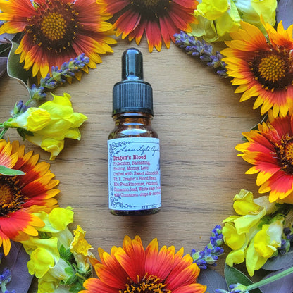 Dragon's Blood Protection oil | daemonorops draco resin | Spell oil | Banish | Love heal | Witch Apothecary | Witchcraft | sweet almond