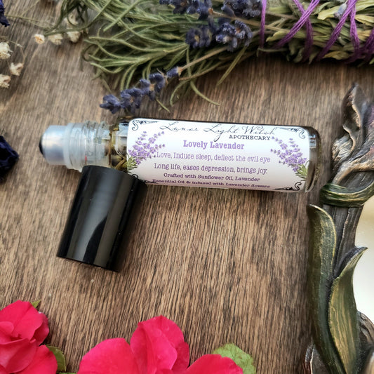 Lavender Rollon Oil | ritual oil | Third Eye chakra balance | deflect evil eye |