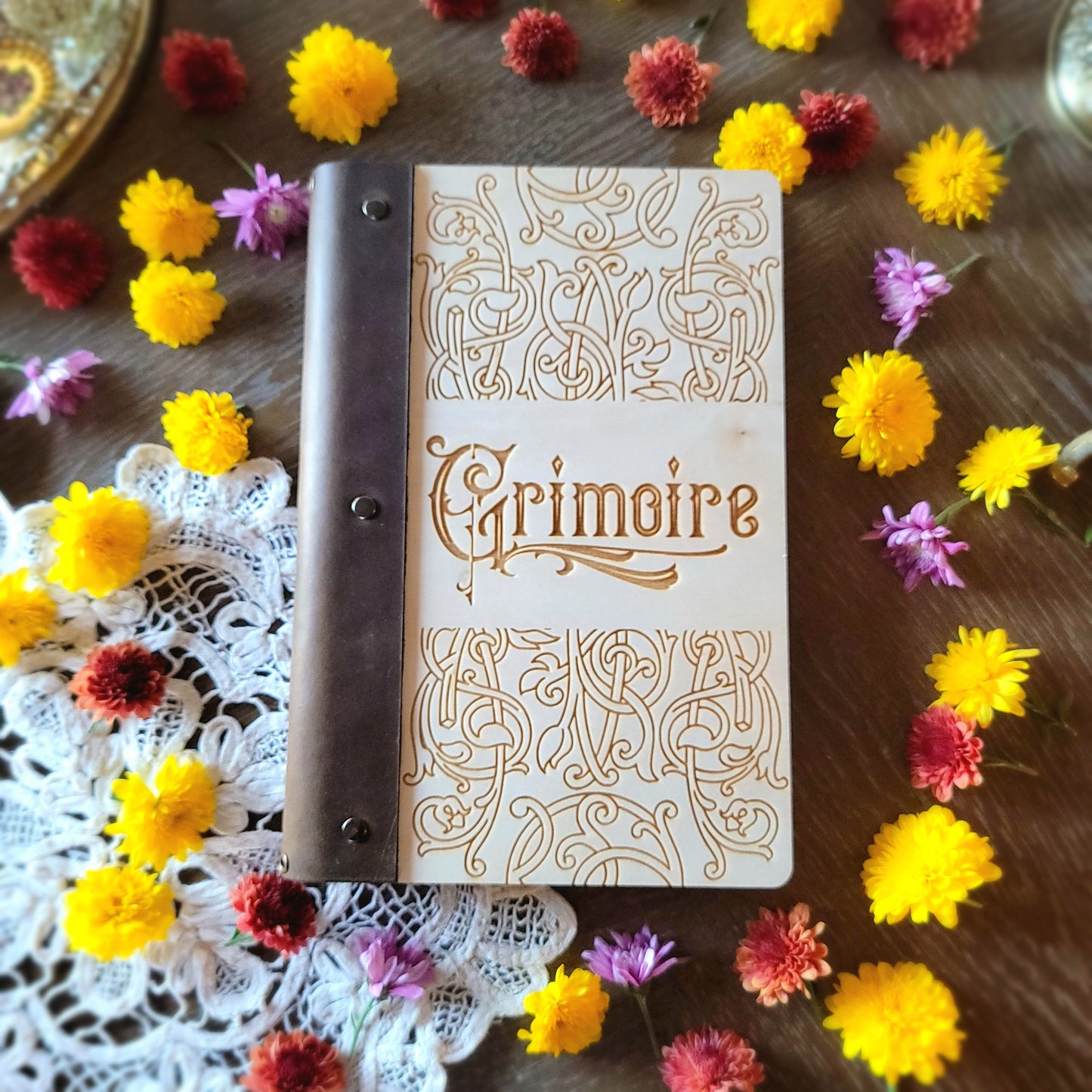 Victorian Vine Grimoire |book of shadows |dream notebook |sketchbook |junk journal |scrapbook |spell book |animal spirit totem guide