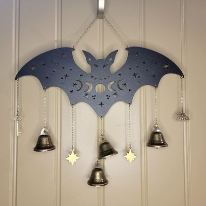 Bat Witch Bells wood wall decor hanging |Wood Wall art | Witchy decor | Altar