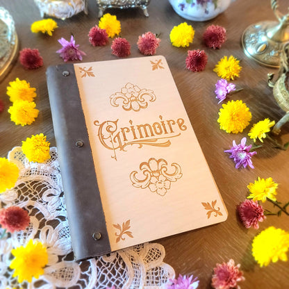 Vintage Style Grimoire  | Victorian | book of shadows | spells | dream journal notebook | sketchbook | junk journal scrapbook | witchcraft