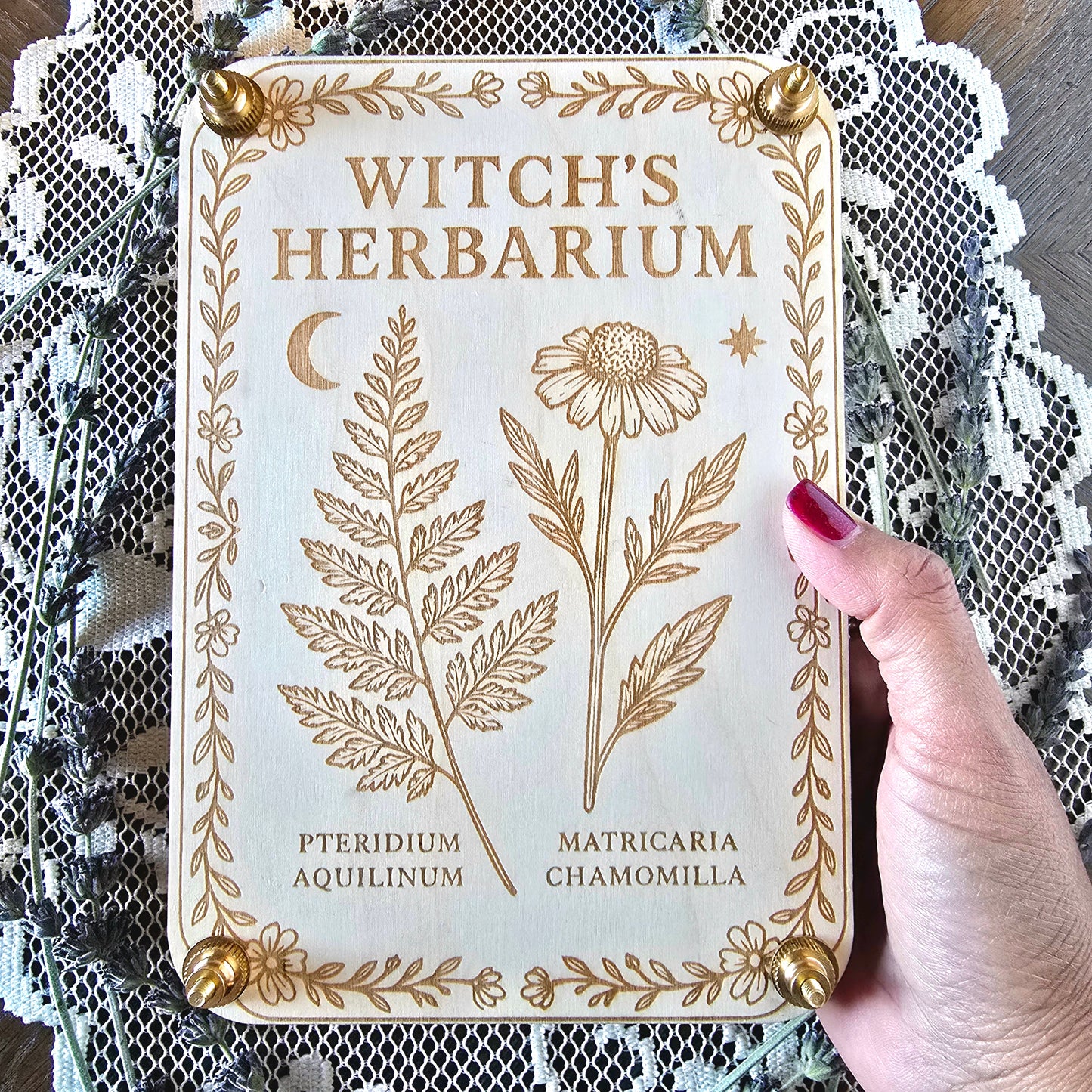 Witch’s Herbarium Flower Press – Medium