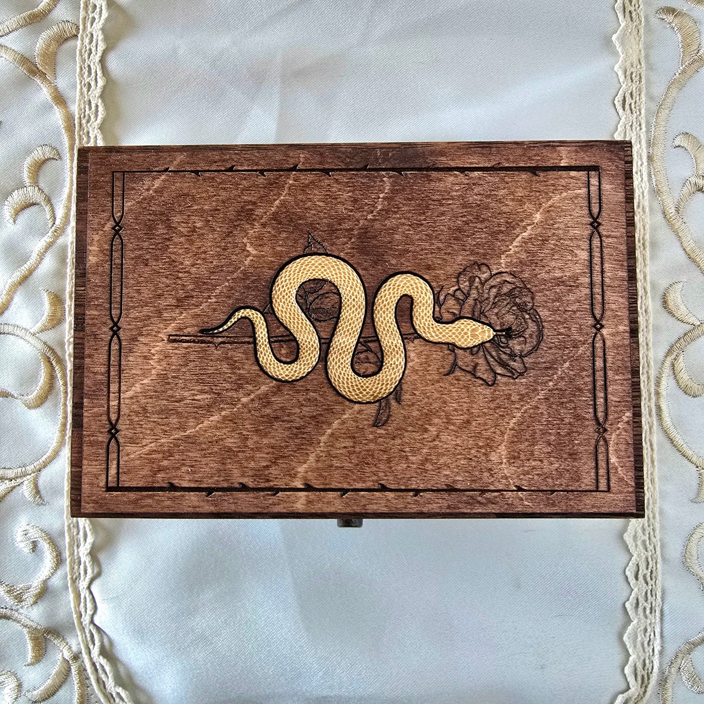 Lilith Mystery Box | Stained snake and rose box | witchy mystery box | Witchcraft kit | Gift for Witch | Surprise box