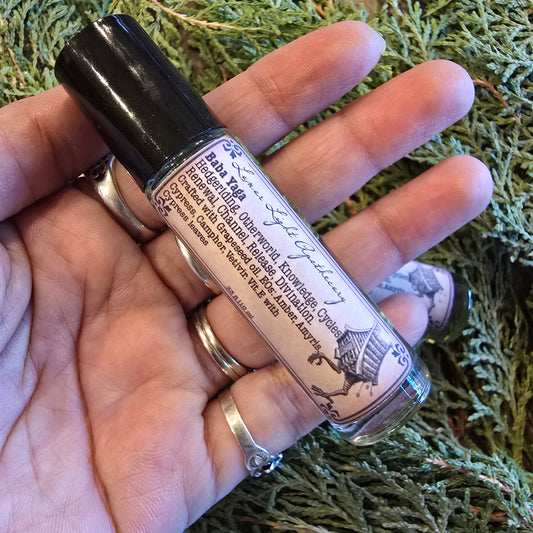Baba Yaga Ritual Oil – Wild Wisdom & Shadow Work Anointing Oil