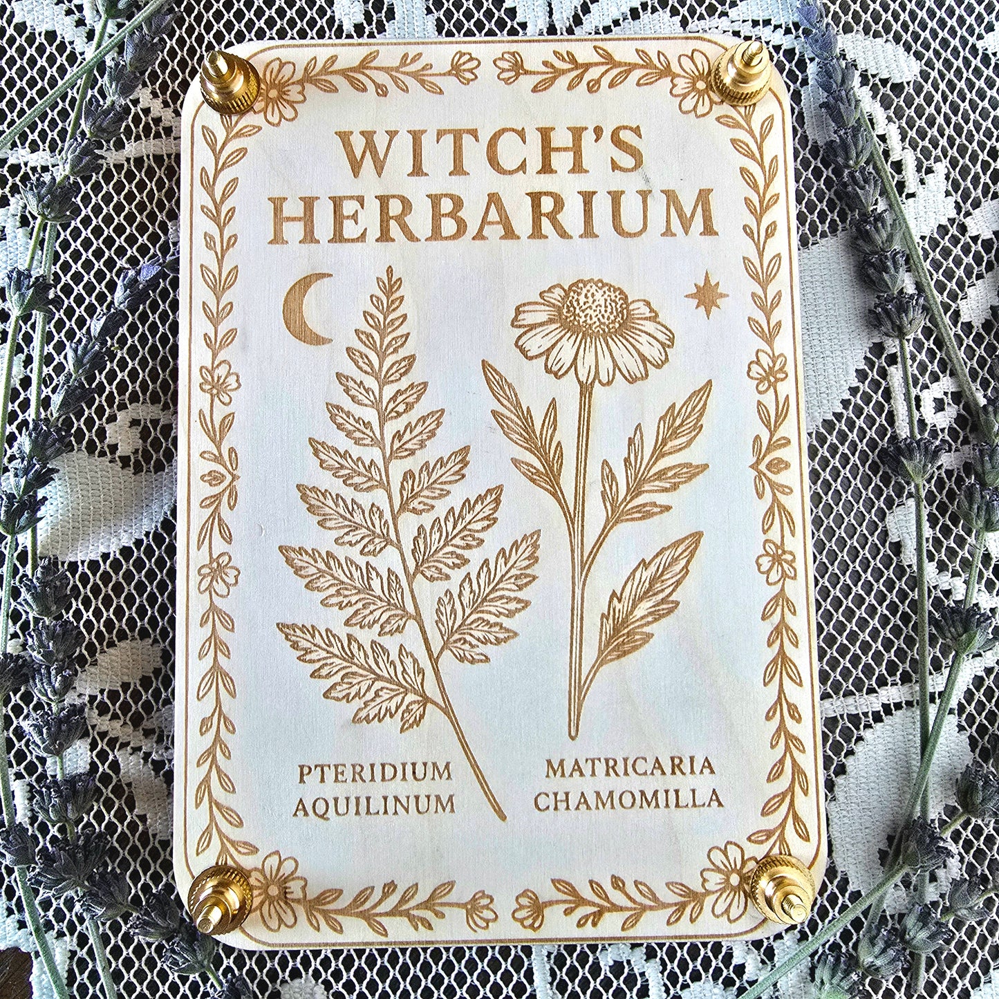 Witch’s Herbarium Flower Press – Medium