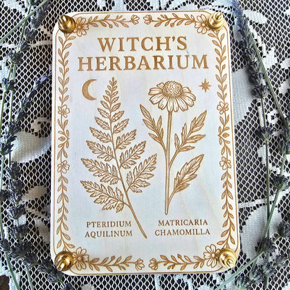 Witch’s Herbarium Flower Press – Medium