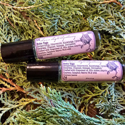 Baba Yaga Ritual Oil – Wild Wisdom & Shadow Work Anointing Oil