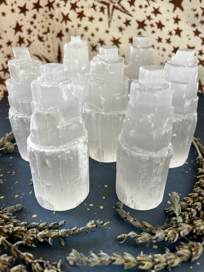 Selenite Tower | Cleansing, Peace & Spiritual Clarity